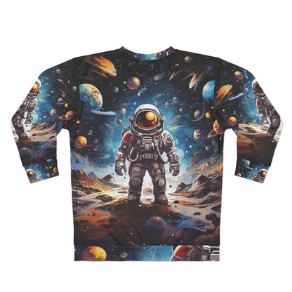 Viaje Galáctico: Viaje de Astronauta en Exploración Cósmica de Estrellas Celestiales - Sudadera Unisex (AOP)