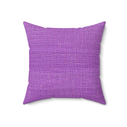 Hyper Iris Orchid Red: Denim-Inspired, Bold Style - Spun Polyester Square Pillow