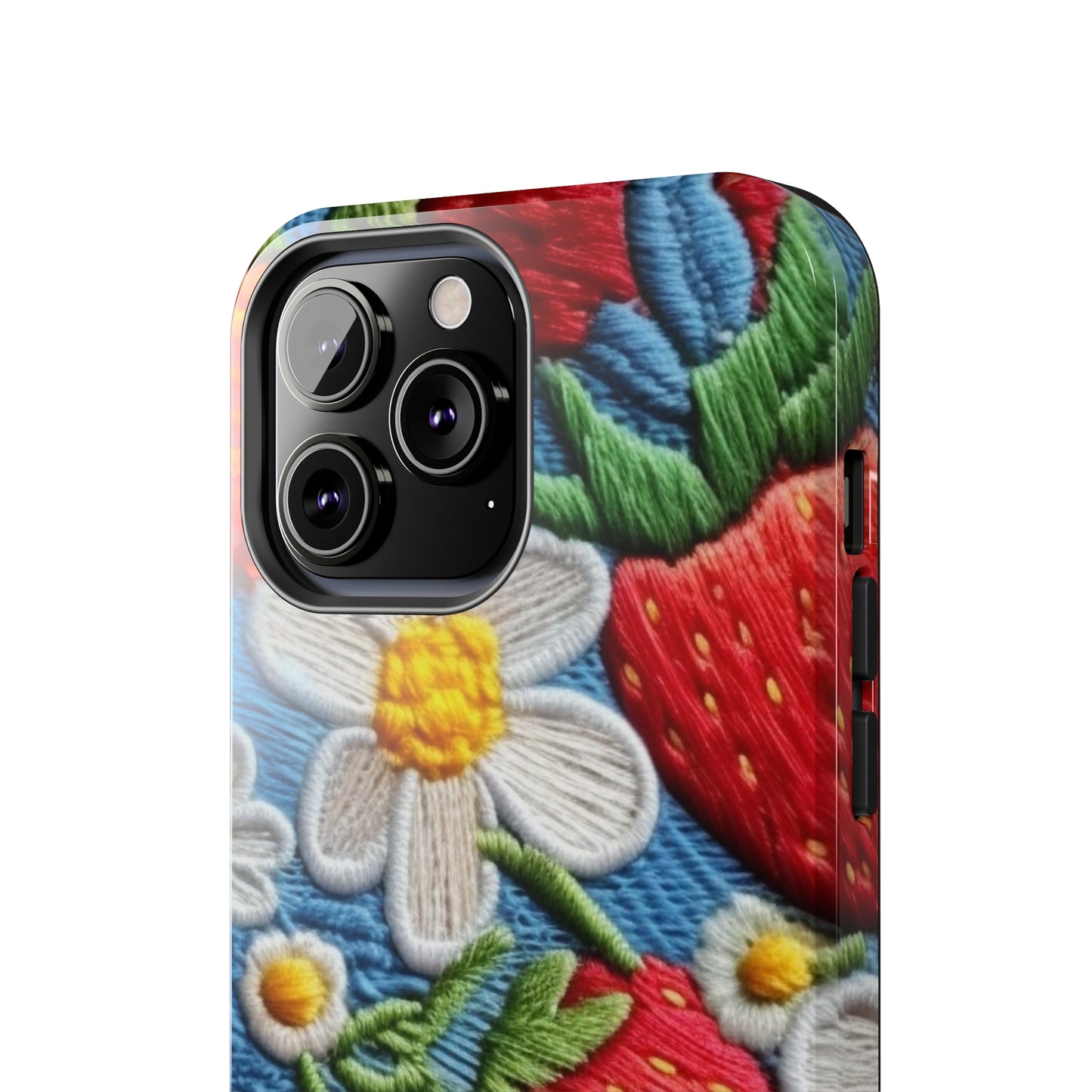 Orchard Berries: Juicy Sweetness from Nature's Garden - Fresh Strawberry Elegance - Tough Phone Cases