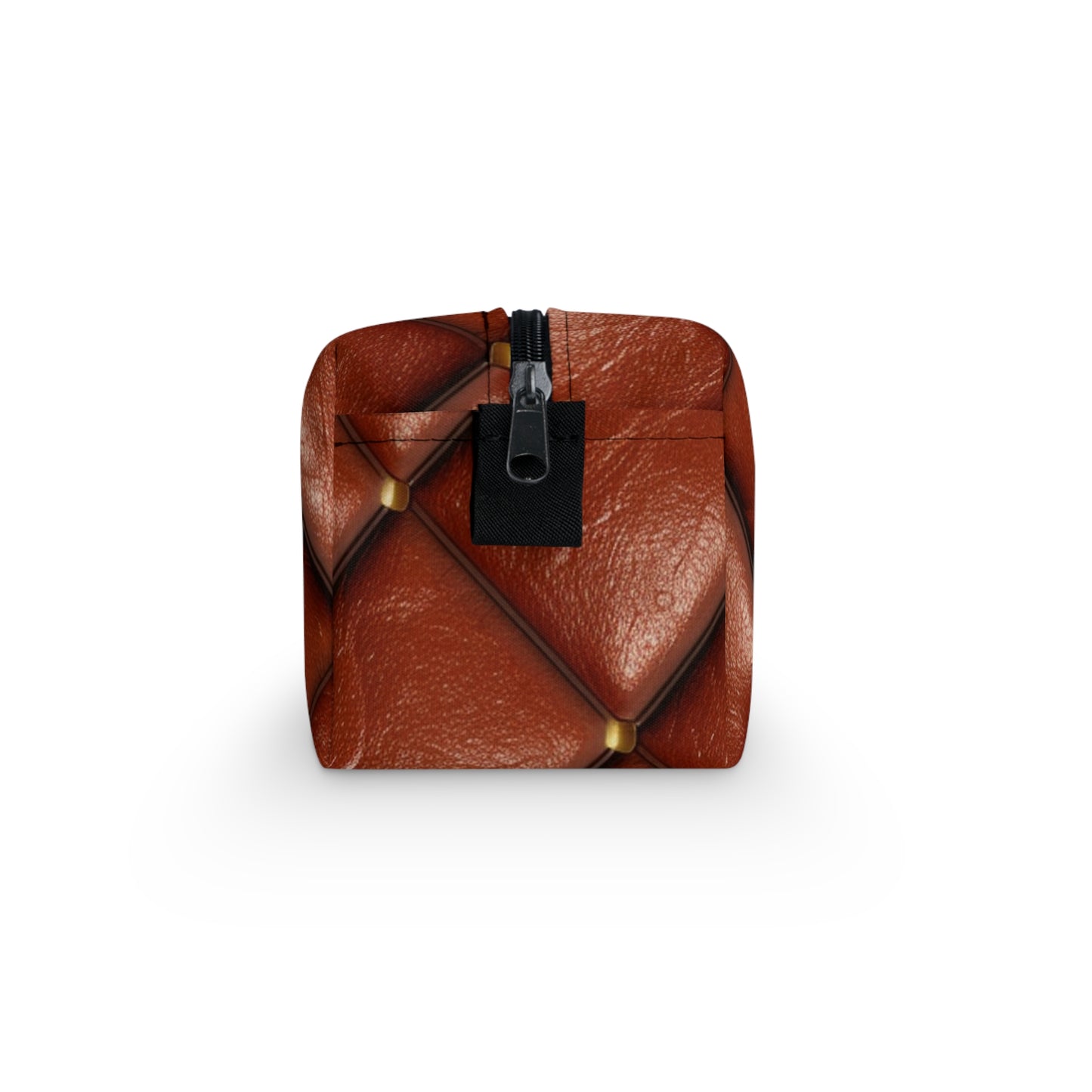 Brown Leather Cognac Pattern Rugged Durable Design Style - Toiletry Bag