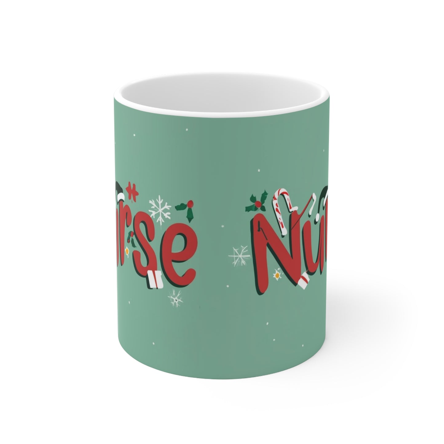 Christmas Nursing 11 oz Mug: 2023 Festive Nurse Design, Perfect Gift for Women in Nursing School