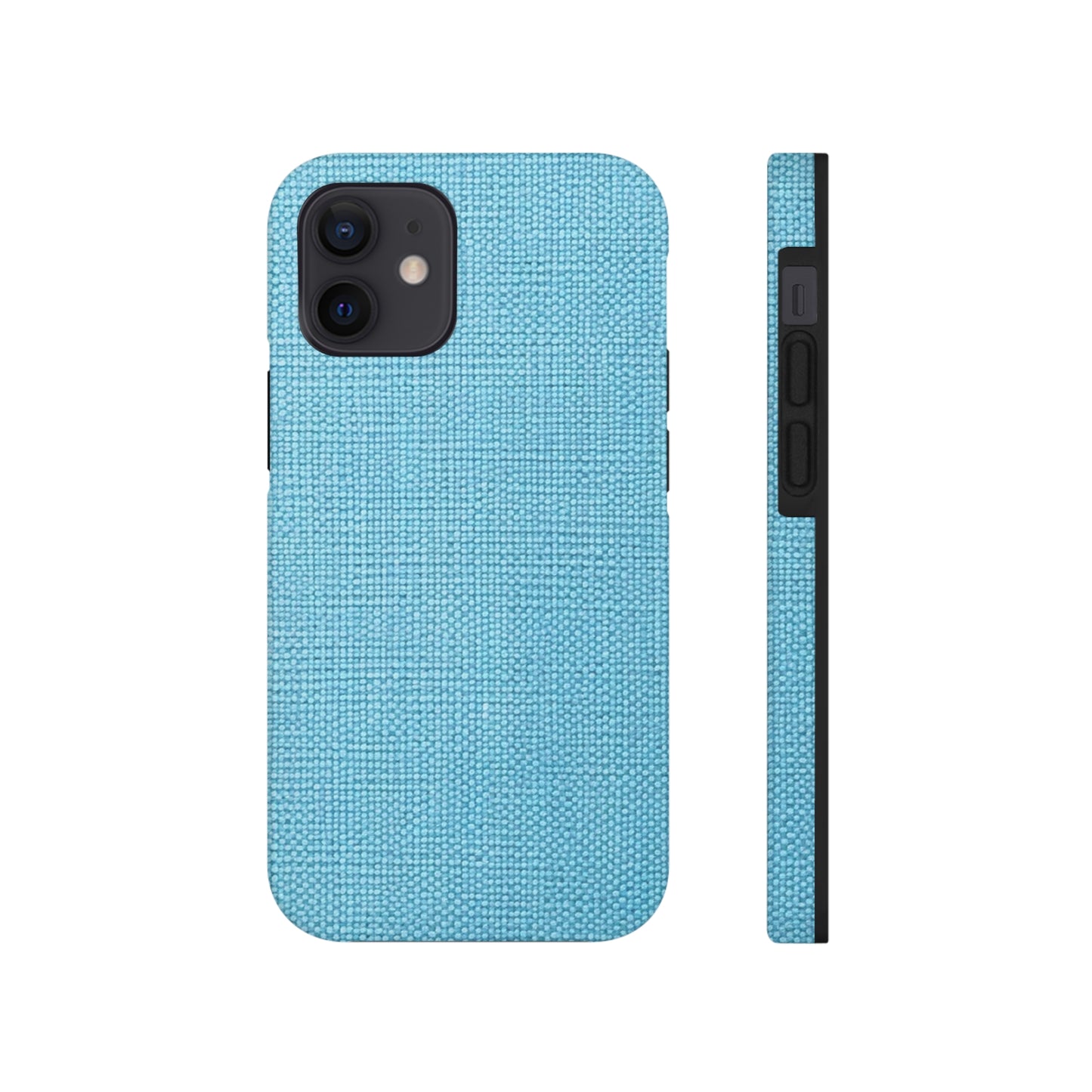 Bright Aqua Teal: Denim-Inspired Refreshing Blue Summer Fabric - Tough Phone Cases