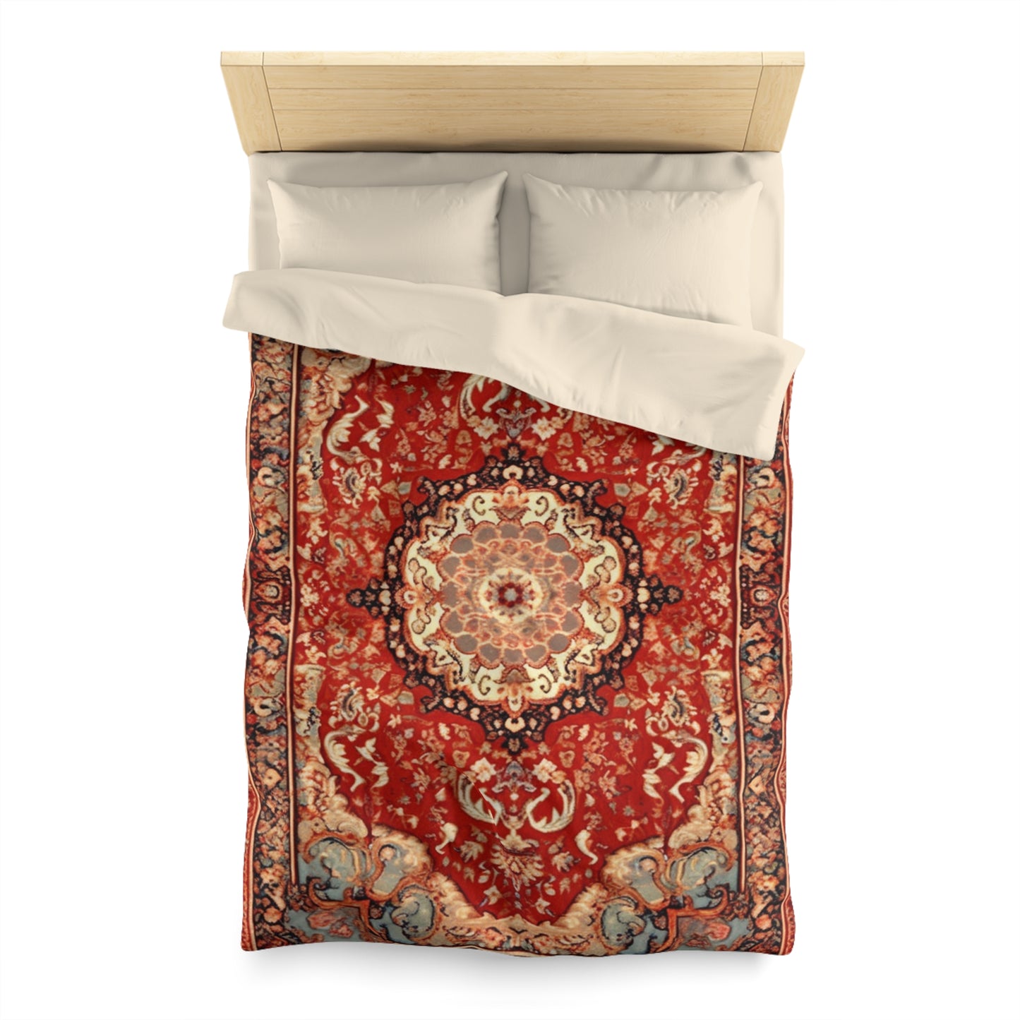 Chic Lightweight Microfiber Duvet Cover Oriental Inspired Design, Multiple Sizes