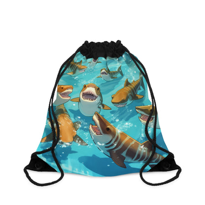 Tiger Shark: Ocean Marine Wildlife - Underwater - Drawstring Bag