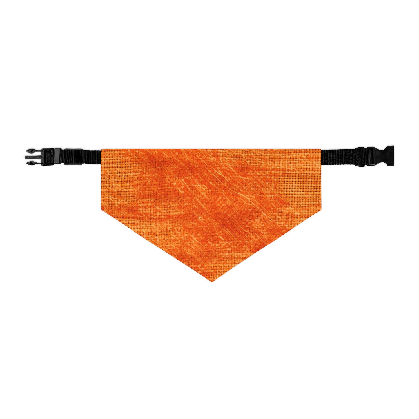 Burnt Orange/Rust: Denim-Inspired Autumn Fall Color Fabric - Pet Bandana Collar