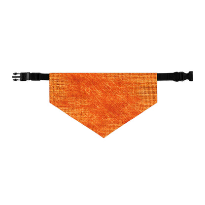 Burnt Orange/Rust: Denim-Inspired Autumn Fall Color Fabric - Pet Bandana Collar