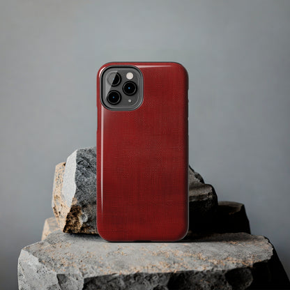 Juicy Red Berry Blast: Denim Fabric Inspired Design - Tough Phone Cases