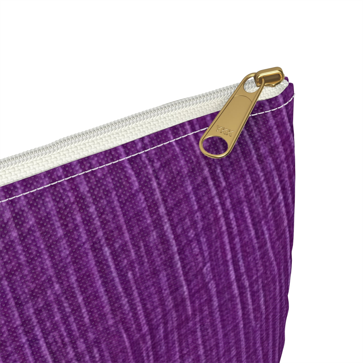 Violet/Plum/Purple: Denim-Inspired Luxurious Fabric - Accessory Pouch