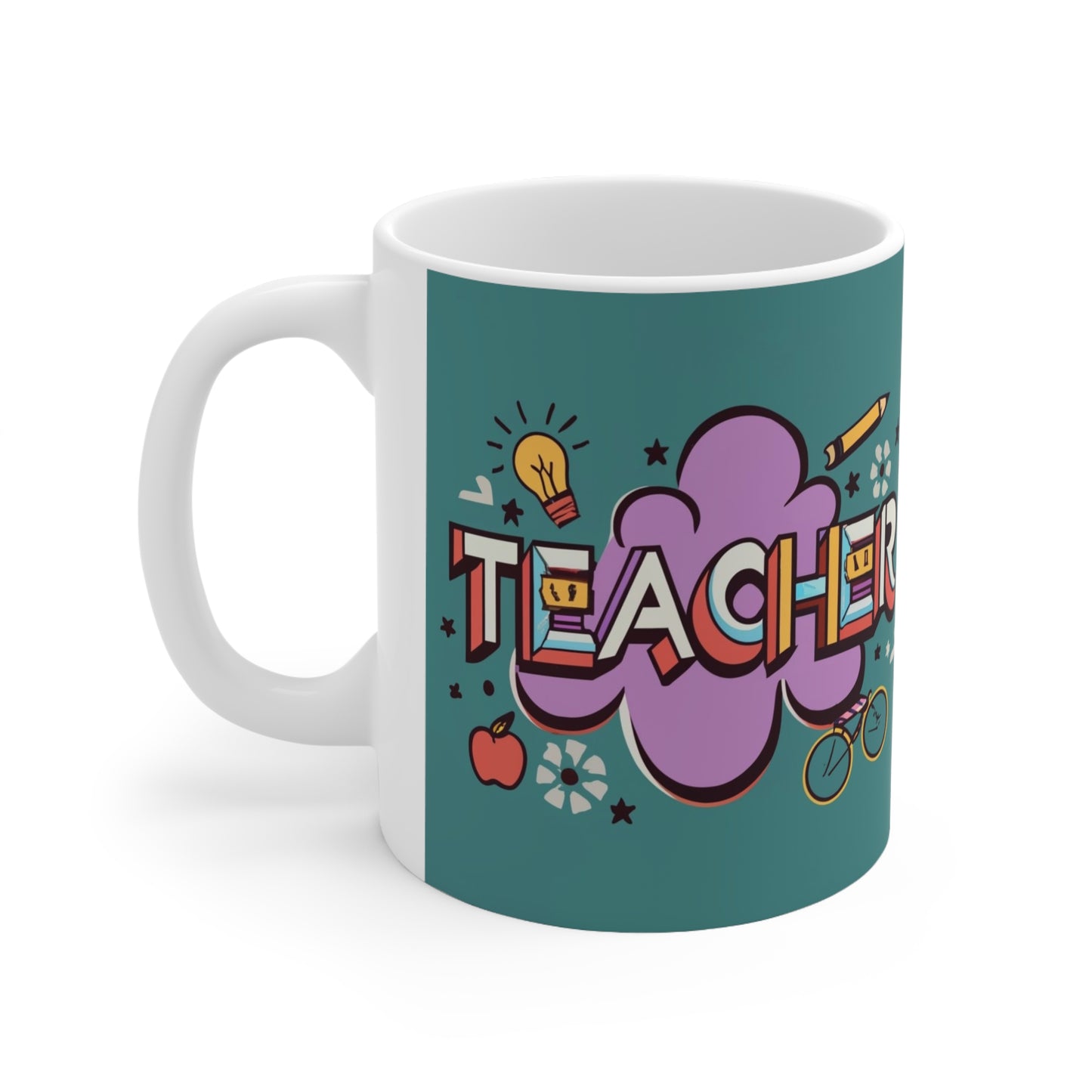 Regalo clásico para profesor de patio escolar de Homeroom Throwback - Taza de cerámica de 11 oz