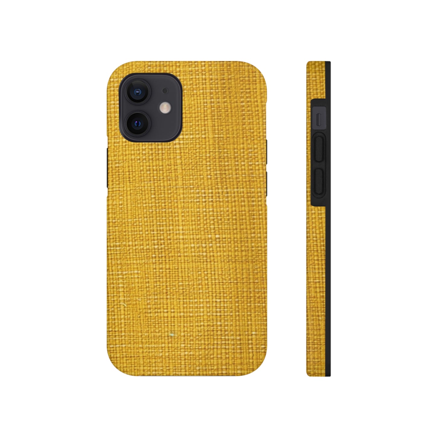 Radiant Sunny Yellow: Denim-Inspired Summer Fabric - Tough Phone Cases