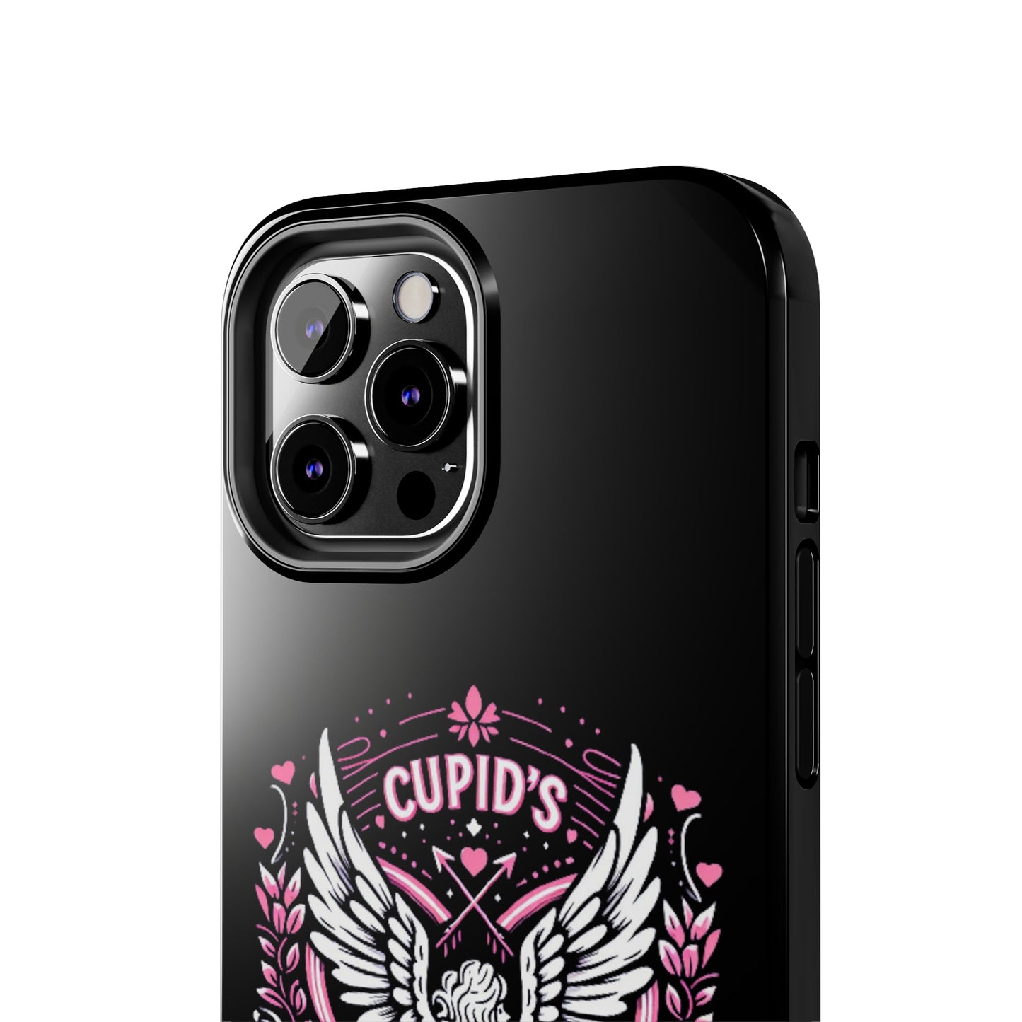 Cupidos Choice Crest con corazón y alas - Amor y romance con temática de San Valentín - Fundas resistentes para teléfonos