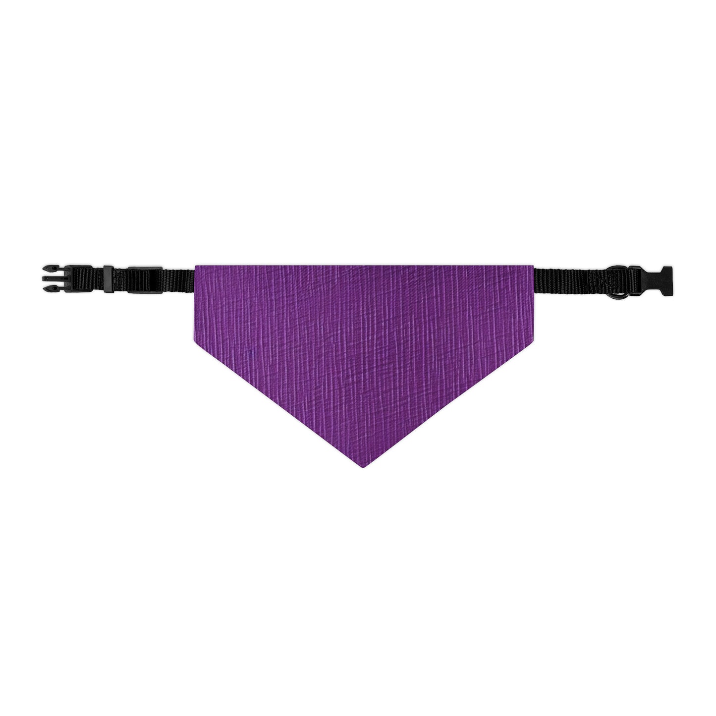 Violeta/Ciruela/Púrpura: Tela lujosa inspirada en la mezclilla - Collar tipo bandana para perros y mascotas 