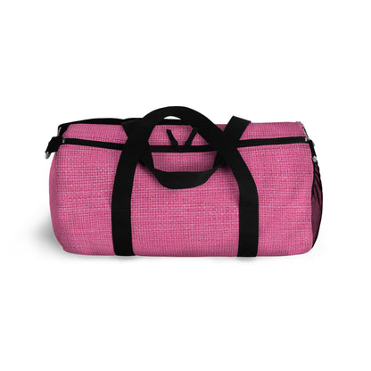 Doll-Like Pink Denim Designer Fabric Style - Duffel Bag