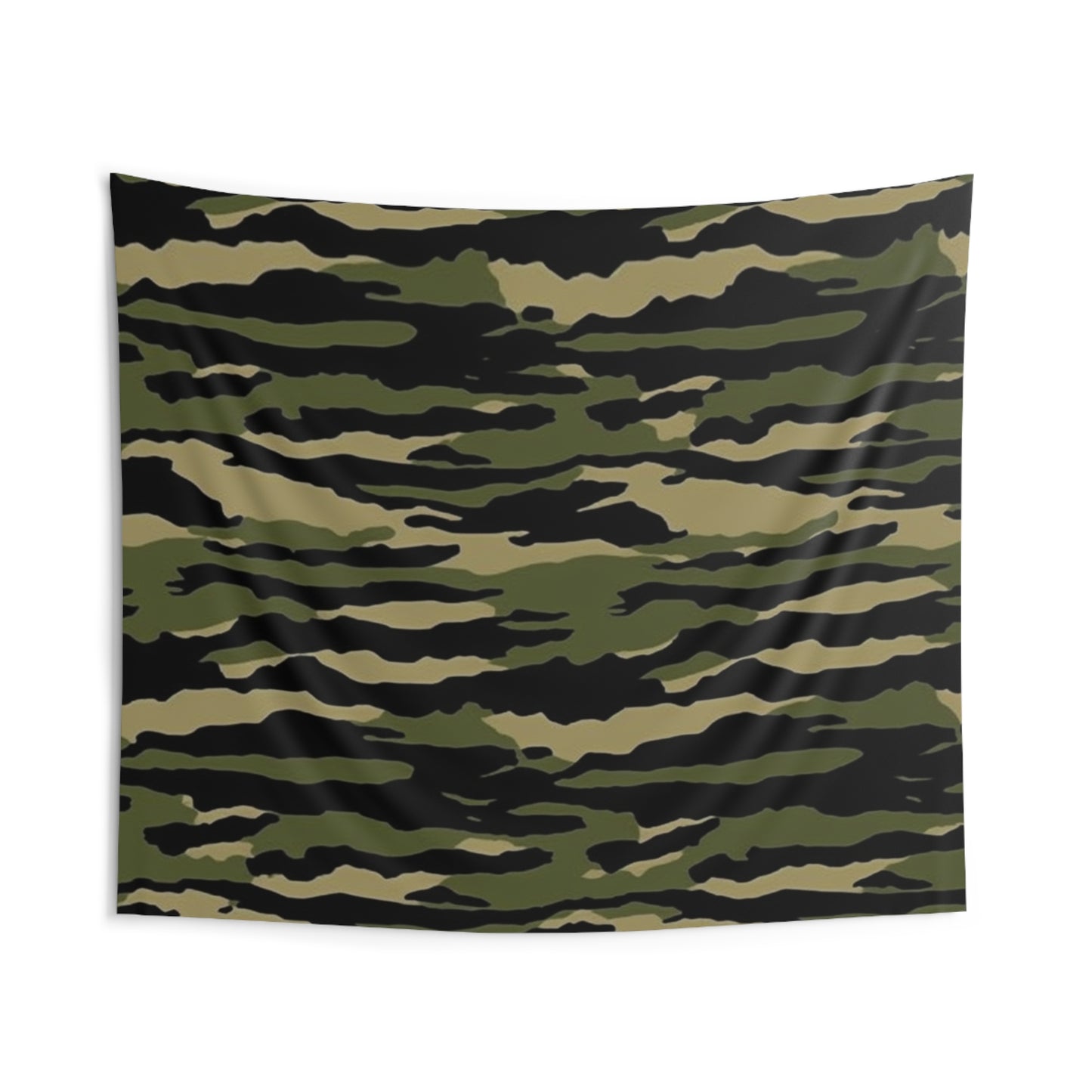 Tiger Stripe Camouflage: Military Style - Indoor Wall Tapestries