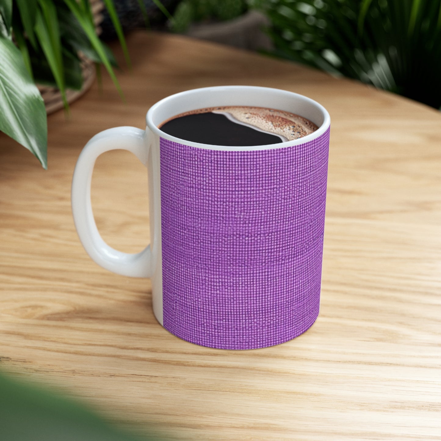 Hyper Iris Orchid Red: Denim-Inspired, Bold Style - Ceramic Mug 11oz