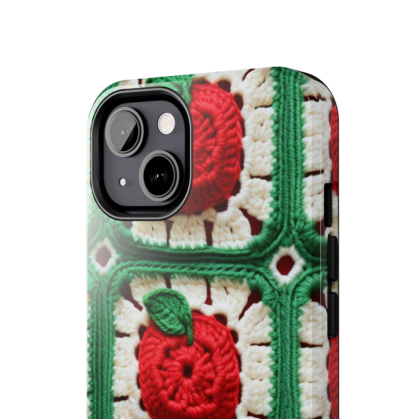 Apple Granny Square Crochet Pattern: Wild Fruit Tree, Delicious Red Design - Tough Phone Cases