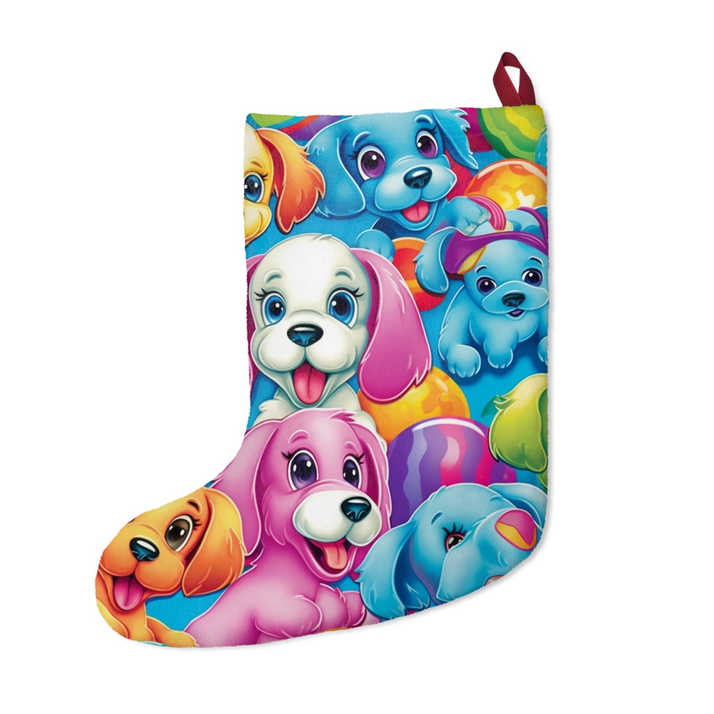 Happy Puppy & Dog Design - Vivid and Eye-Catching - Christmas Stockings