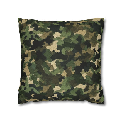 Classic Camo | Camouflage Wrap | Traditional Camo - Spun Polyester Square Pillow Case