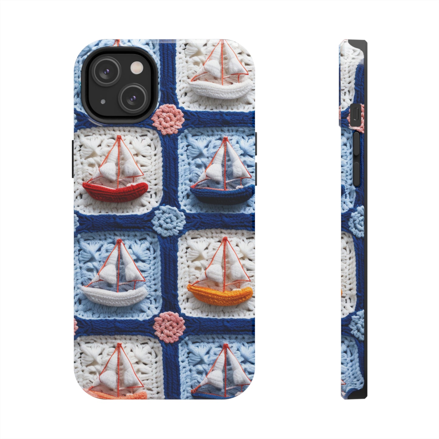 Crochet Boat Ship Sea Vessel Ocean Beach Travel Yacht Design - Tough Phone Cases