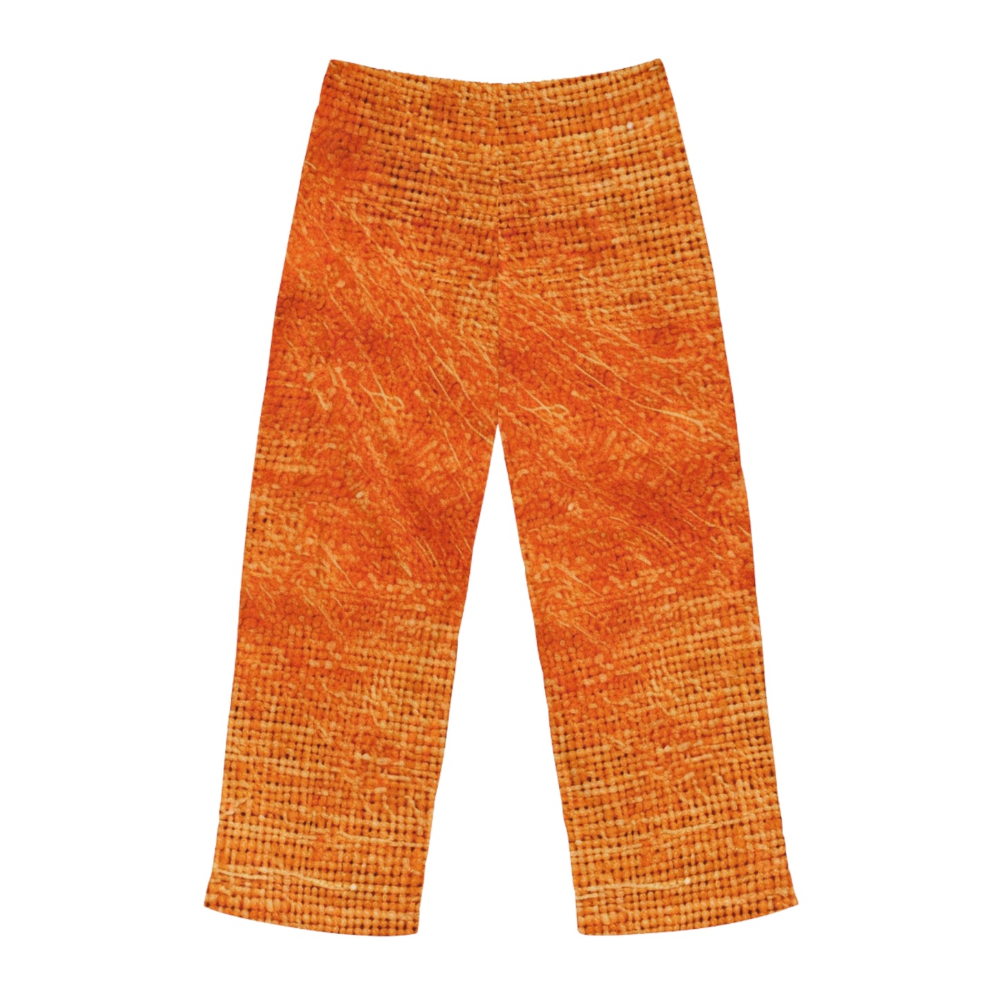 Burnt Orange/Rust: Denim-Inspired Autumn Fall Color Fabric - Men's Pajama Pants (AOP)