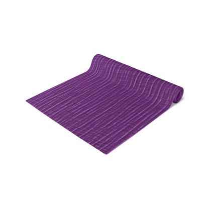 Violet/Plum/Purple: Denim-Inspired Luxurious Fabric - Table Runner (Cotton, Poly)