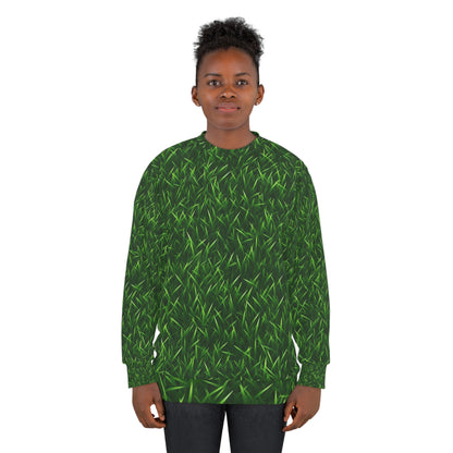 Touch Grass Indoor Style Outdoor Green Césped artificial - Sudadera unisex (AOP) 