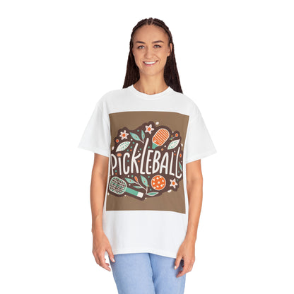 Pickleball Boho Graphic - Sport Gift - Unisex Garment-Dyed T-shirt