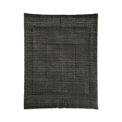 Sophisticated Seamless Texture - Black Denim-Inspired Fabric - Comforter