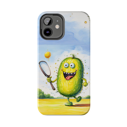 Pickleball Sport: Athletic Pickle Playing Game with Net and Paddle - Tough Phone Cases