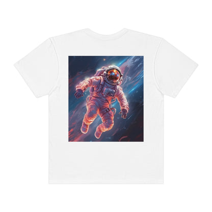 Astronauta del espacio exterior - Galaxy Starfield Art - Camiseta unisex teñida de ropa