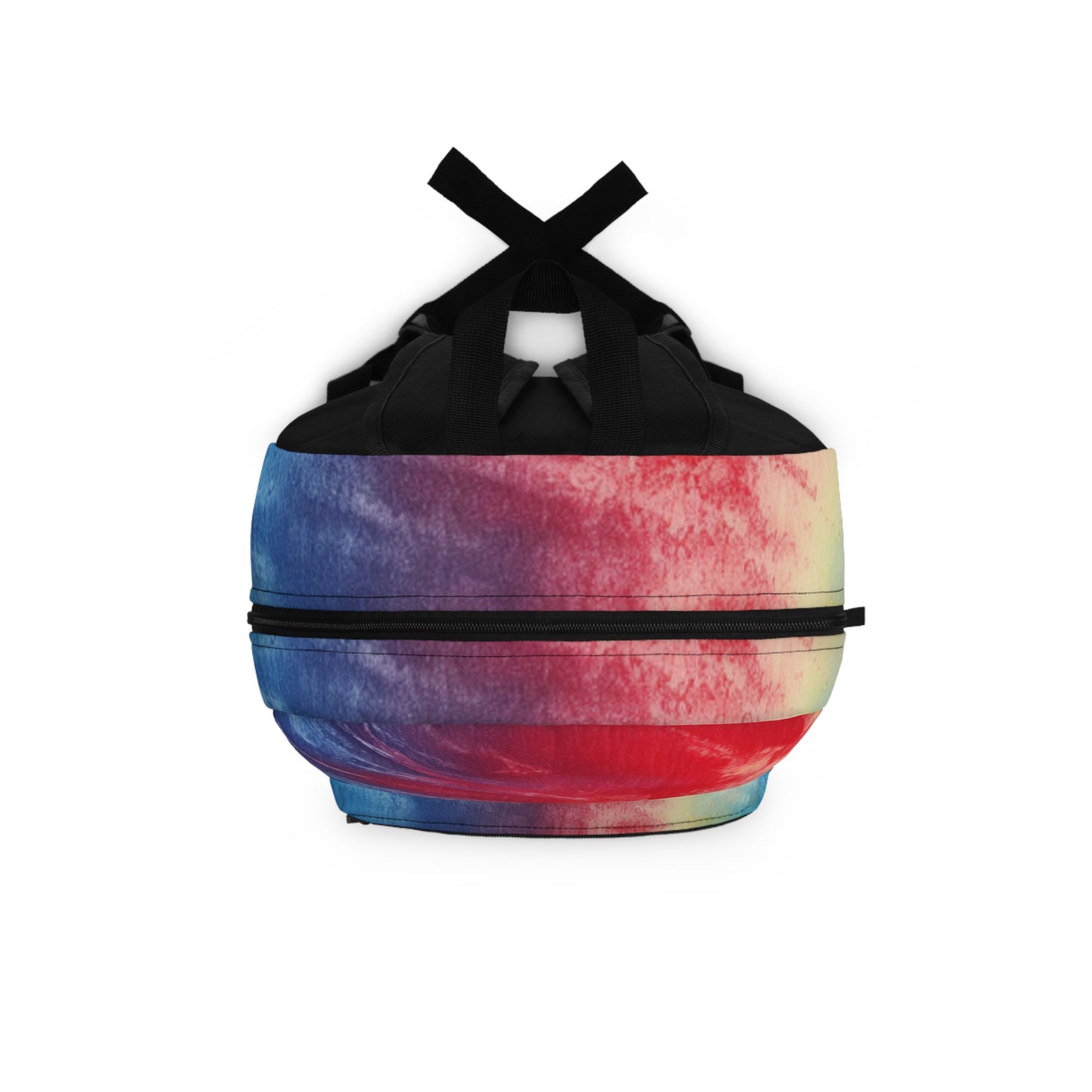 Rainbow Tie-Dye Denim: Vibrant Multi-Color, Fabric Design Spectacle - Backpack