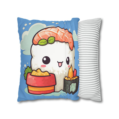 Anime Sushi - Japanese Cute kawaii - Otaku Gift - Spun Polyester Square Pillow Case