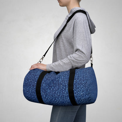 Marine Carpet Outdoor Bass Boat Style Denim Design - Duffel Bag