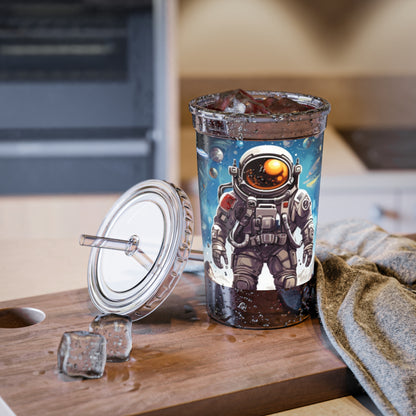 Galactic Voyage: Astronaut Journey in Celestial Star Cosmic Exploration - Suave Acrylic Cup