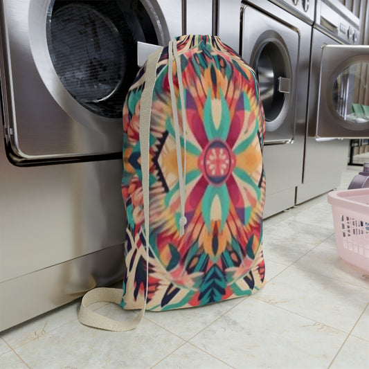 Handmade Summer Bohemian Print Pattern Artwork Laundry Bag