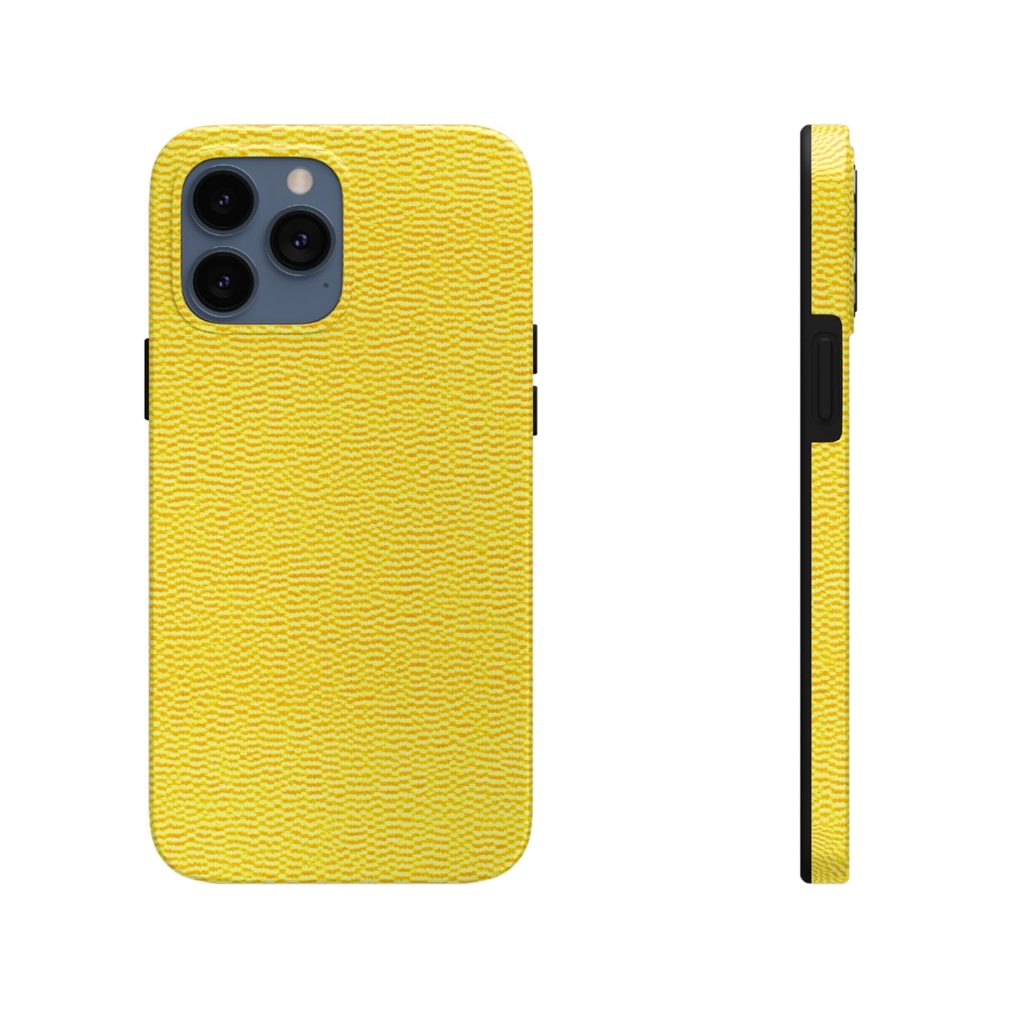 Sunshine Yellow Lemon: Denim-Inspired, Cheerful Fabric - Tough Phone Cases