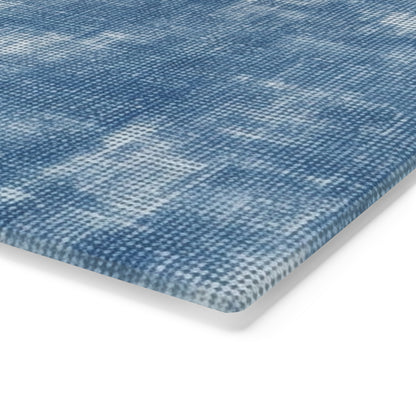 Faded Blue Washed-Out: Denim-Inspired, Style Fabric - Cutting Board