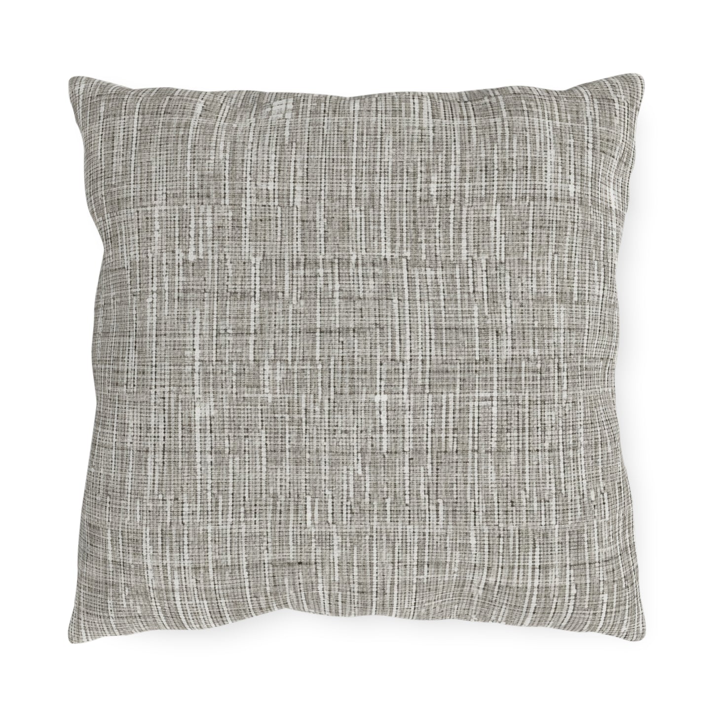 Silver Grey: Denim-Inspired, Contemporary Fabric Design - Outdoor Pillows