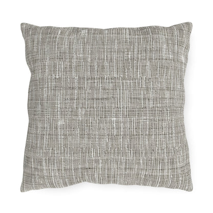 Silver Grey: Denim-Inspired, Contemporary Fabric Design - Outdoor Pillows