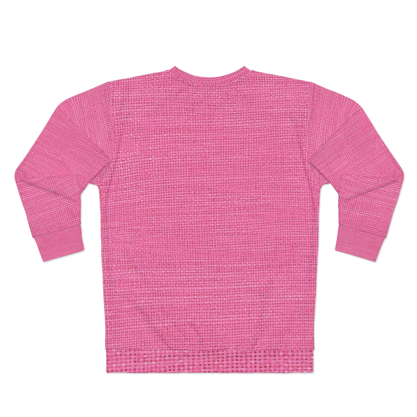 Doll-Like Pink Denim Designer Fabric Style - Unisex Sweatshirt (AOP)