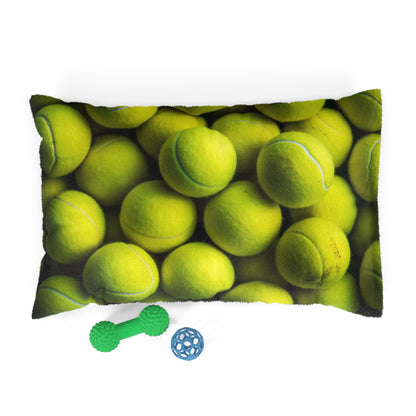 Tennis Ball Sport: Athlete Court Action, Rally & Serve - Dog & Pet Bed