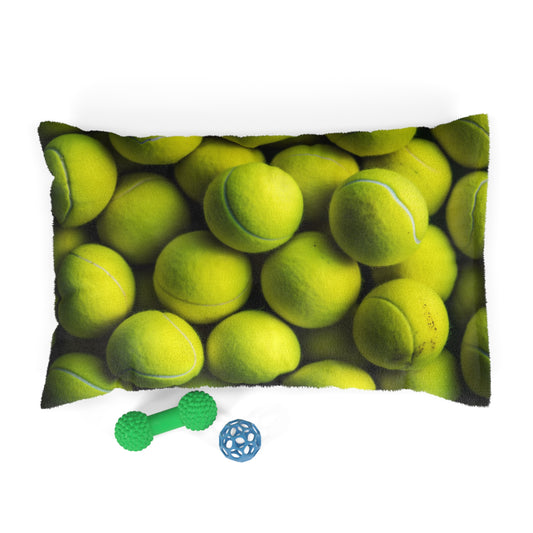 Tennis Ball Sport: Athlete Court Action, Rally & Serve - Dog & Pet Bed