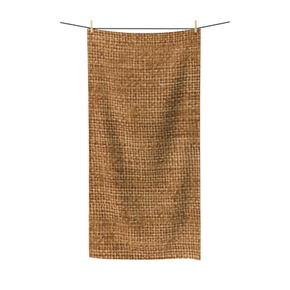 Brown Light Chocolate: Denim-Inspired Elegant Fabric - Polycotton Towel