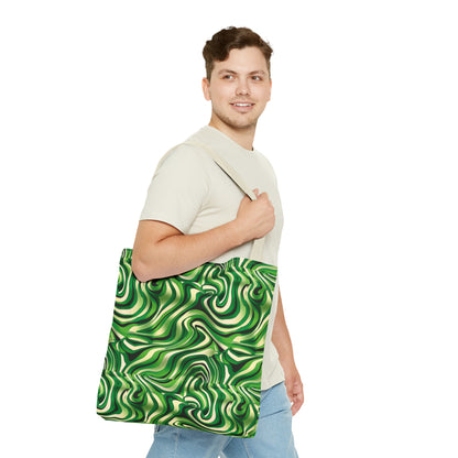 Disco Zebra Green - Tote Bag (AOP)