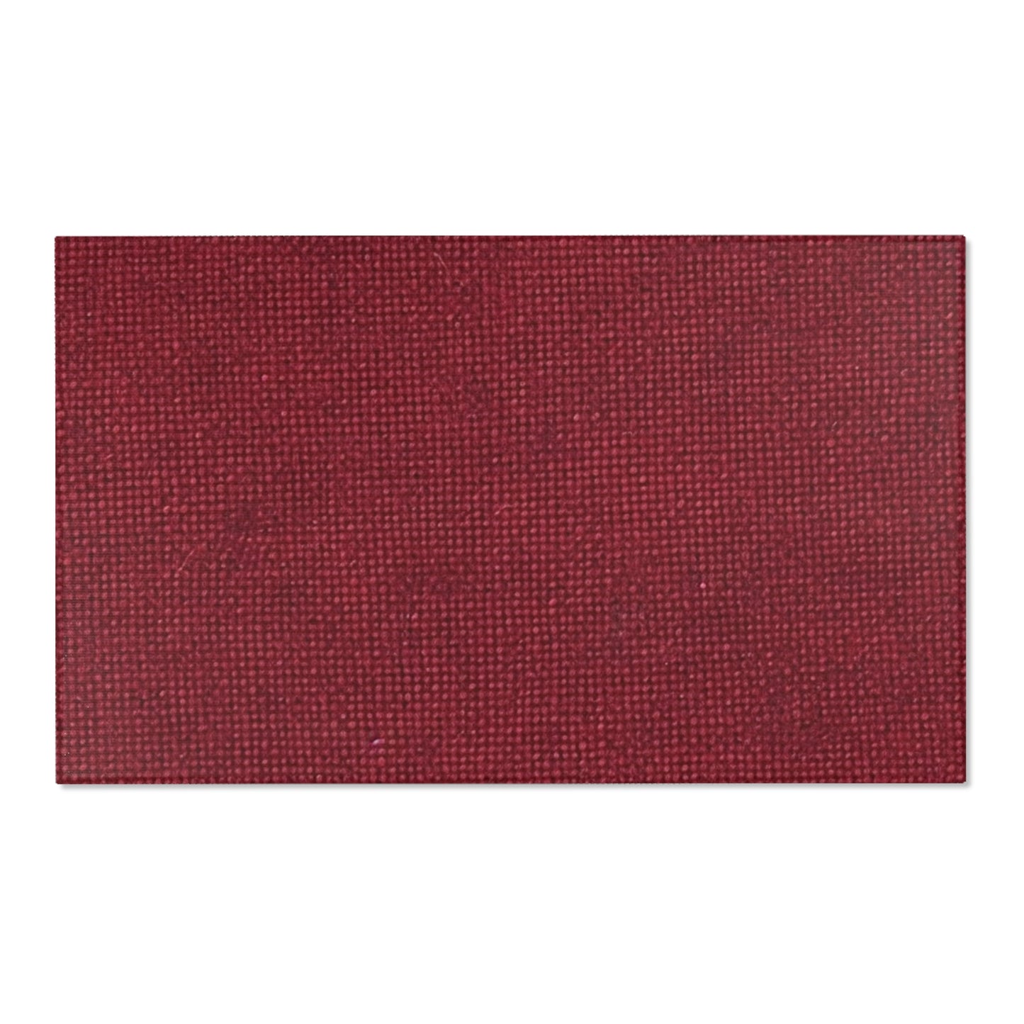 Seamless Texture - Maroon/Burgundy Denim-Inspired Fabric - Area Rugs