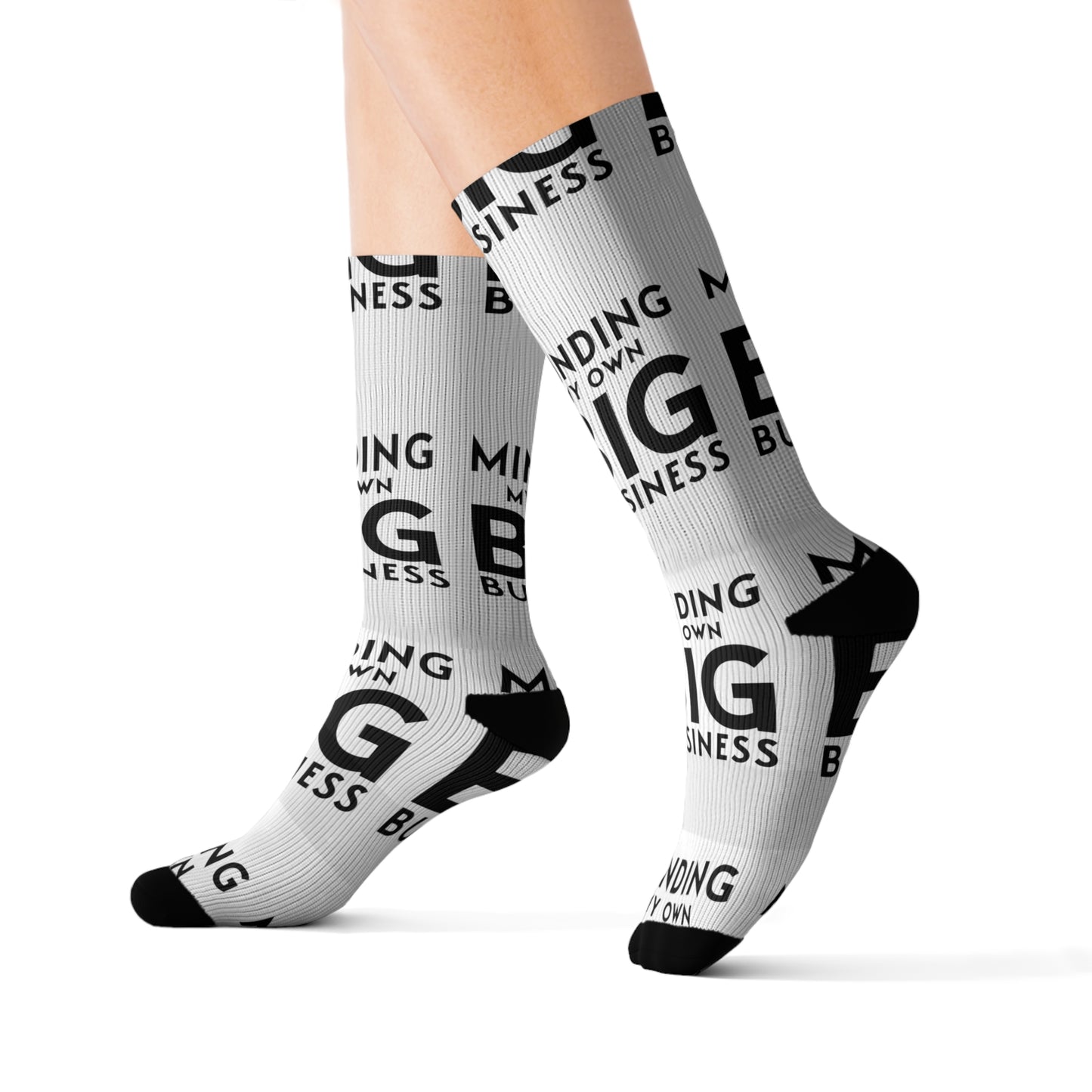 Minding My Own Big Business, Gift Shop Store, Sublimation Socks