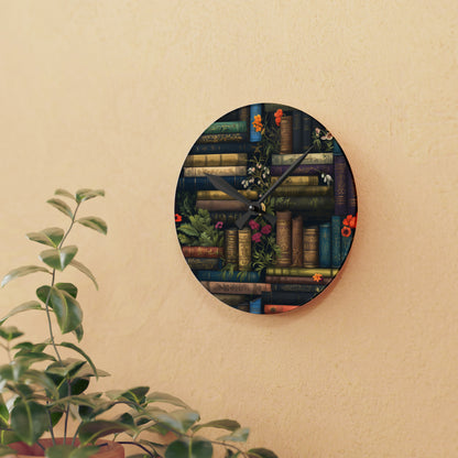 Book Lover - Acrylic Wall Clock