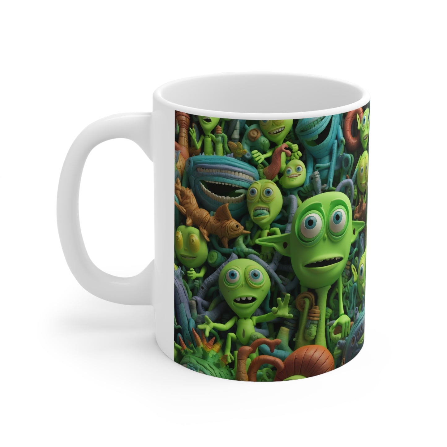 Toy Alien Story Space Character Galactic UFO Anime Cartoon - Taza de cerámica 11oz