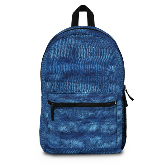 Blue Spectrum: tela inspirada en la mezclilla de claro a oscuro - Mochila 