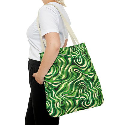 Disco Zebra Green - Tote Bag (AOP)